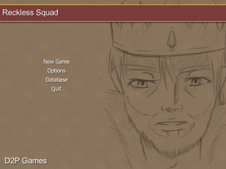 Reckless Squad's old main menu